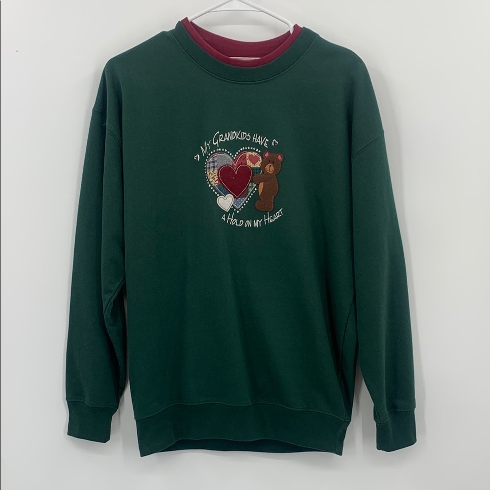 Vintage M & C Sportswear Double Collar Grandma Sweatshirt Women’s Size Medium